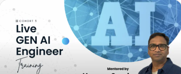 Cover art for the Live Generative AI Engineer Training course
