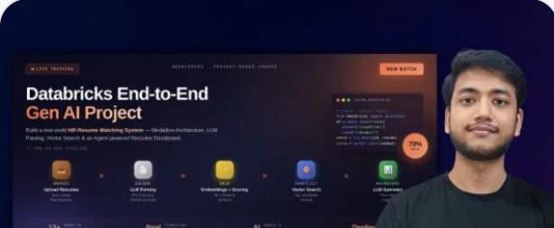 Cover art for the End-to-End Gen AI Project course
